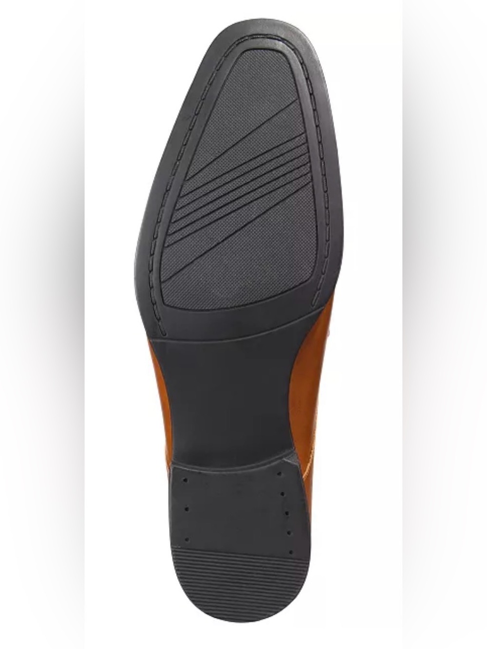 NIB [Alfani] Andrew Plain Toe Derbys Casual Dress Shoes Dark Tan Brown Men's 9 - Picture 5 of 14